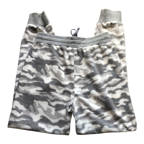 Hem & Thread Gray Camo Jogger Pants Drawstring Waist Womens Size Small - Picture 4 of 10